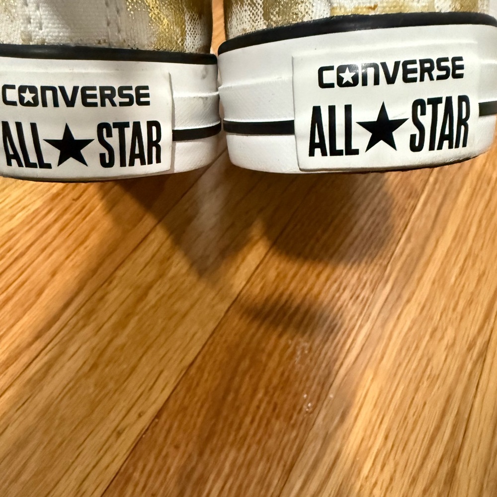 Converse Women's Gold Sneakers - Picture 5 of 6